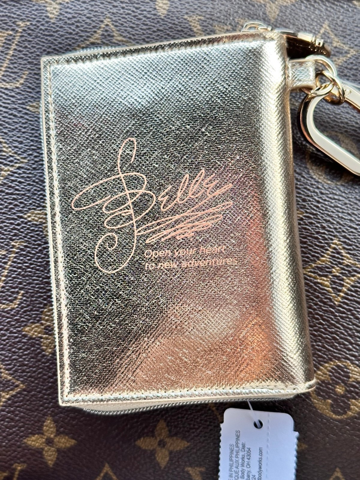 Bath and Body Works Disney Belle Coin Purse Keychain - detail