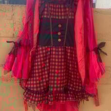 Girls Gothic Red Riding Hood Sz Medium 8-10 Excellent condition