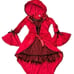 Girls Gothic Red Riding Hood Sz Medium 8-10 Excellent condition