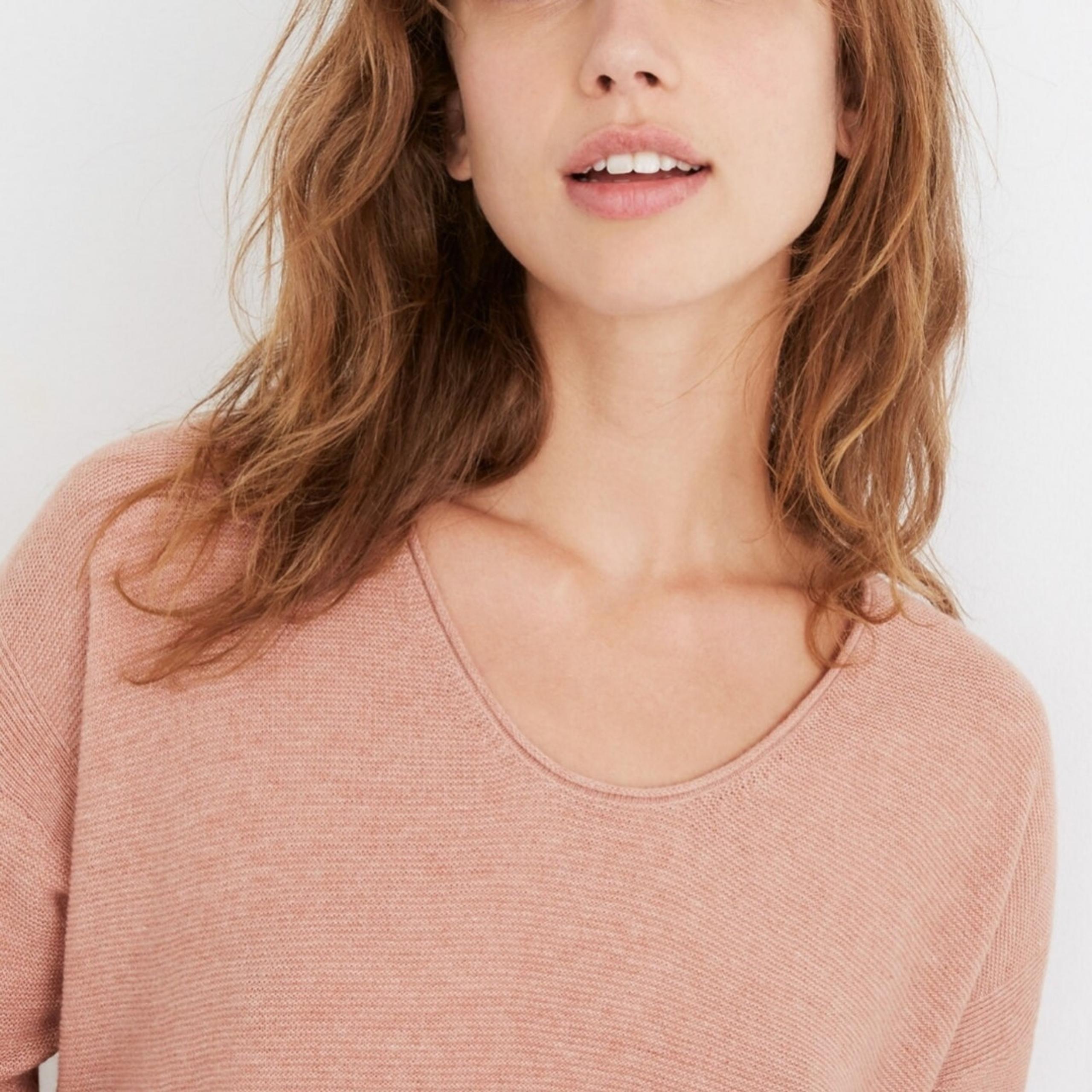 Madewell scoop neck 3/4 sleeve sweater sz S