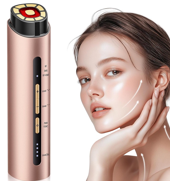 Microcurrent Facial Device – 3 Modes Red Light Therapy for Face, Neck & Eye