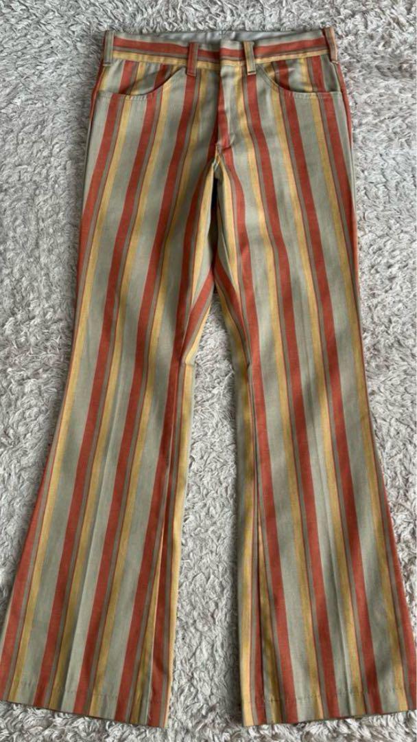 USA Made / Lee // FASTBACKS / Striped / Flare Pants / Bootcut