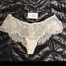 Victoria's Secret VS shimmer lace low rise thong panty XS