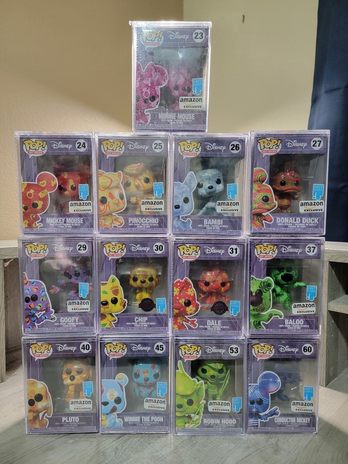 Funko Pop Lot Disney Treasures Art Series
