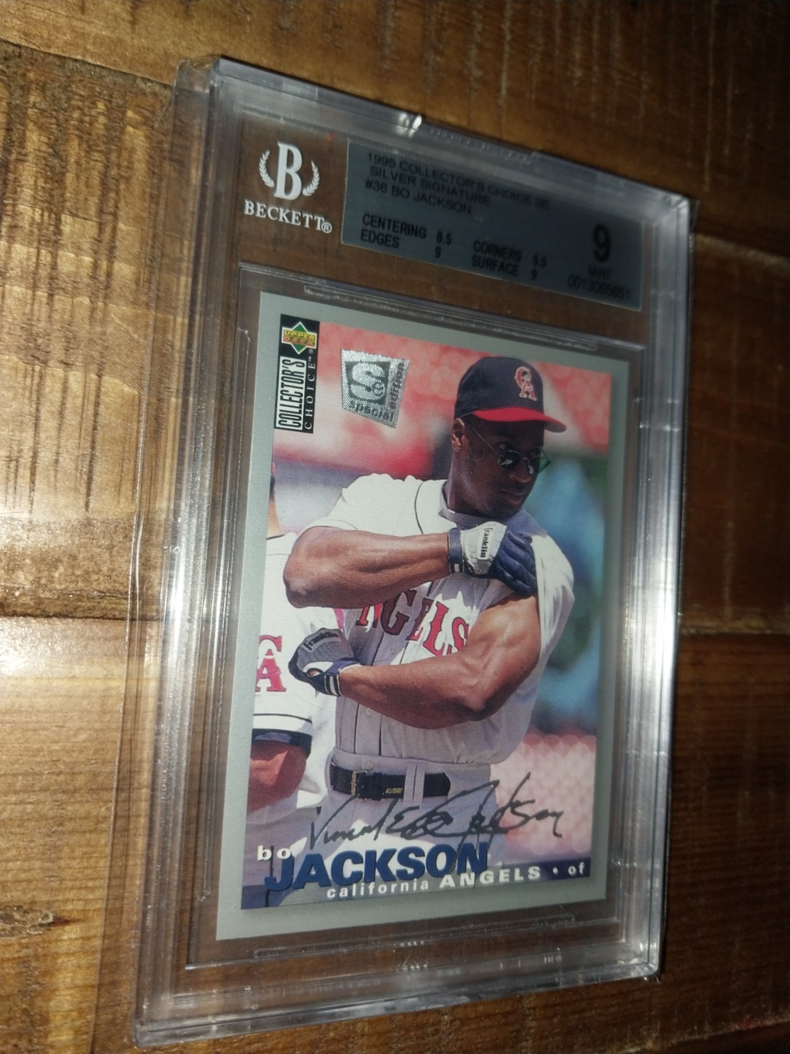 Bo Jackson Silver Signature BGS 9