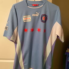 Chicago Fire Jersey Puma Original Flag 3rd Jersey Men's Large RARE MLS AC Milan