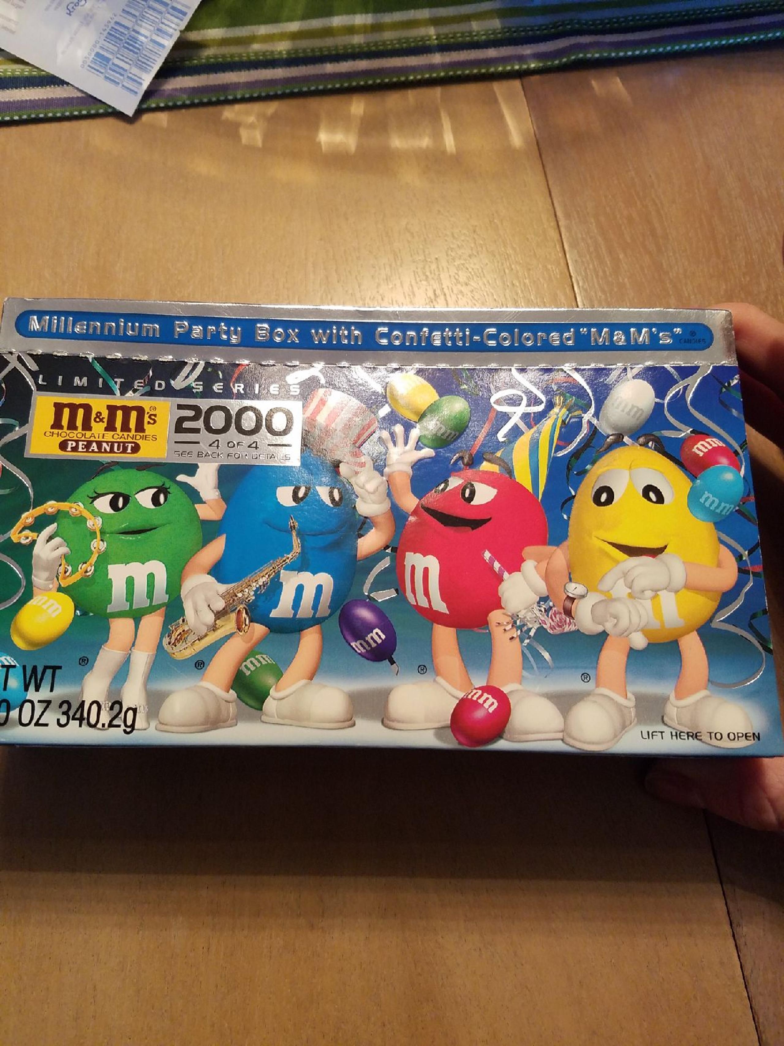 M&M millennium party box.