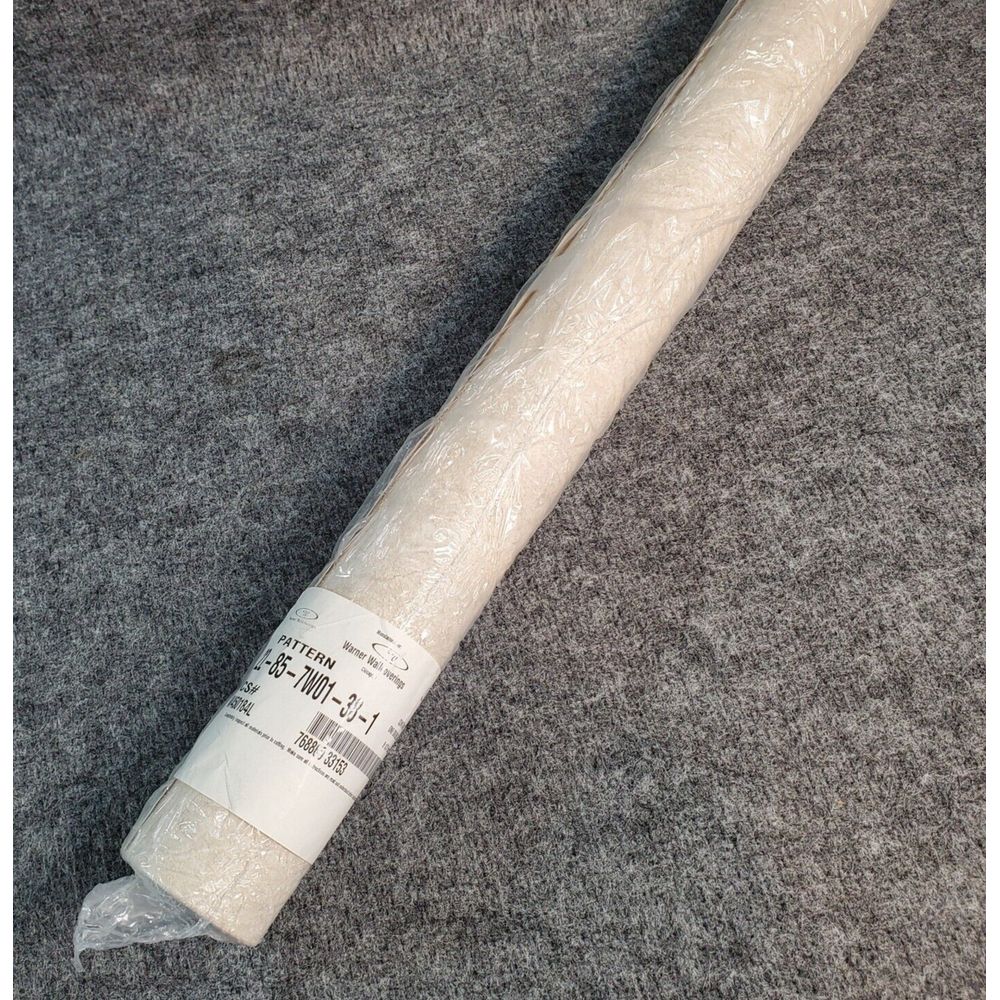 Vintage 80s WARNER Wallpaper Vinyl Wall Covering Roll Pattern 22-85-7W01-38-1