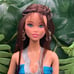 Barbie Doll Odile Face Mold Reroot OOAK Brunette