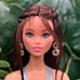 Barbie Doll Odile Face Mold Reroot OOAK Brunette