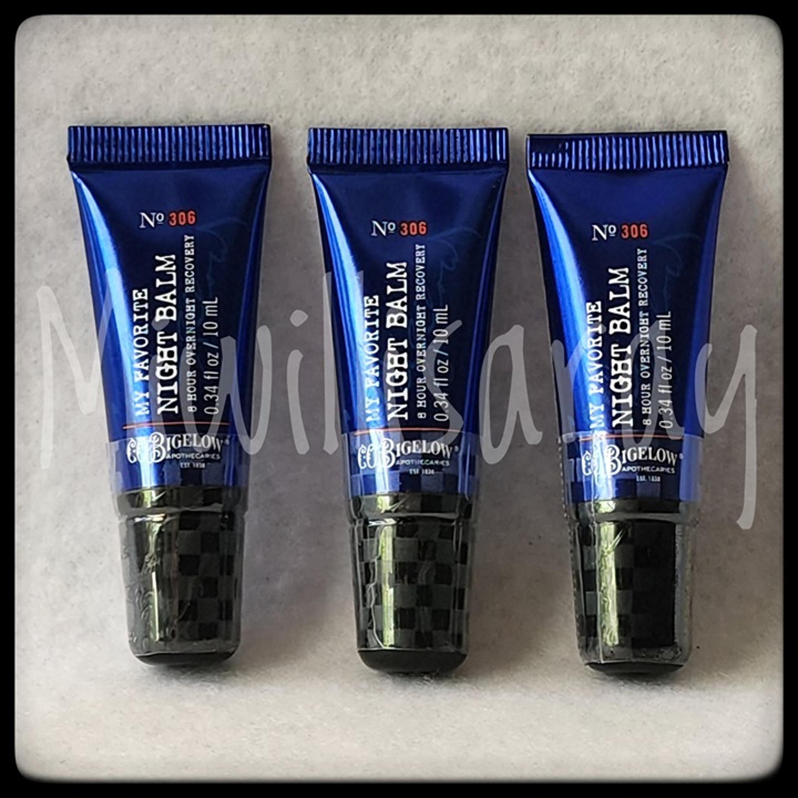 NWT C.O. Bigelow "No. 306 - My Favorite Night Balm" Lip Balms (x3)
