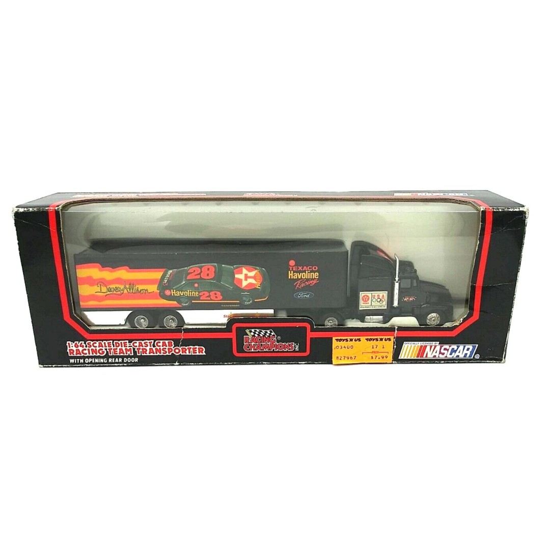 Davey Allison HAVOLINE 1992 Racing Champions 1:64 Racing Team Transporter