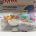 Pyrex Glass Sculpted Mixing Bowl 8 PCs Set Microwave Freezer Dishwasher