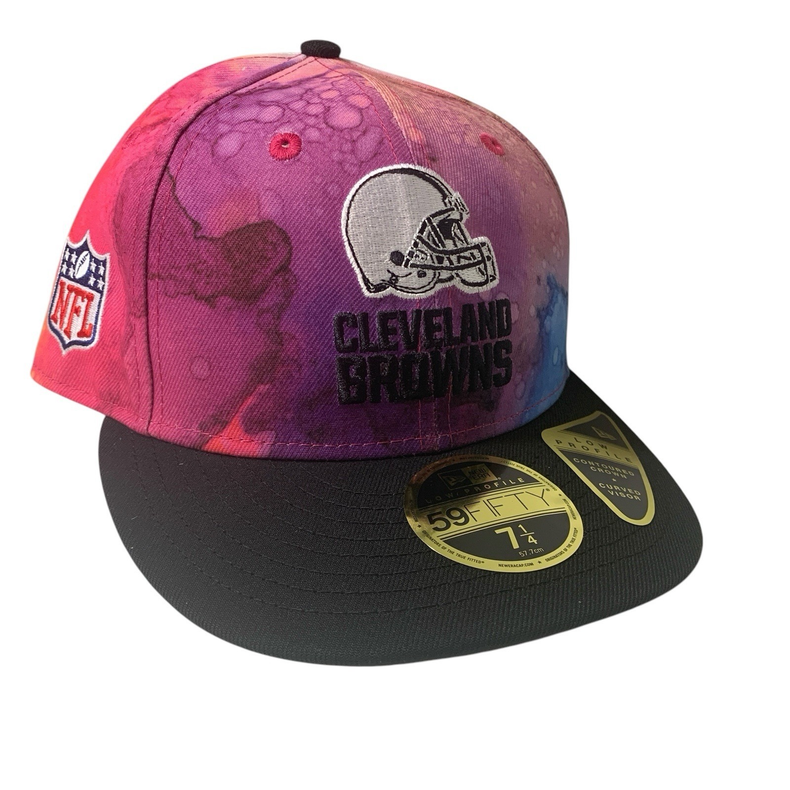 New Era Cleveland Browns NFL Crucial Catch 59FIFTY Fitted Hat Size 7 1/4