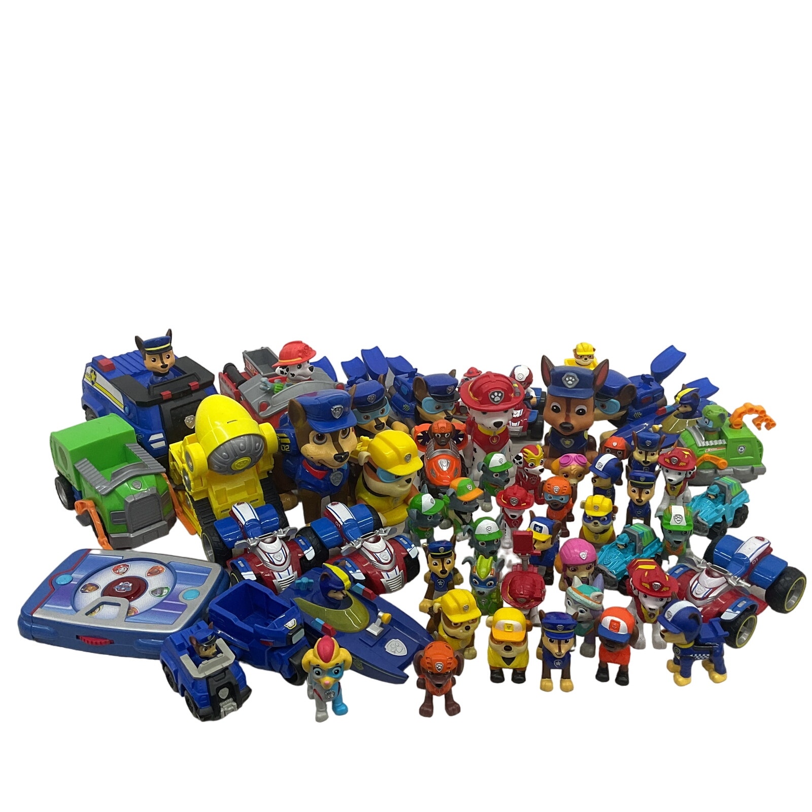 Mixed Preowned LOT 11 lbs Paw Patrol Toy Figures Chase Marshall Rocky Characters