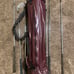 Vintage Golf club bag w/ gold clubs 80s