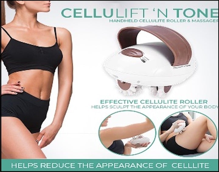 EVERTONE Cellulift N Tone Hand Held Cellulite Reducing Roller & Massager