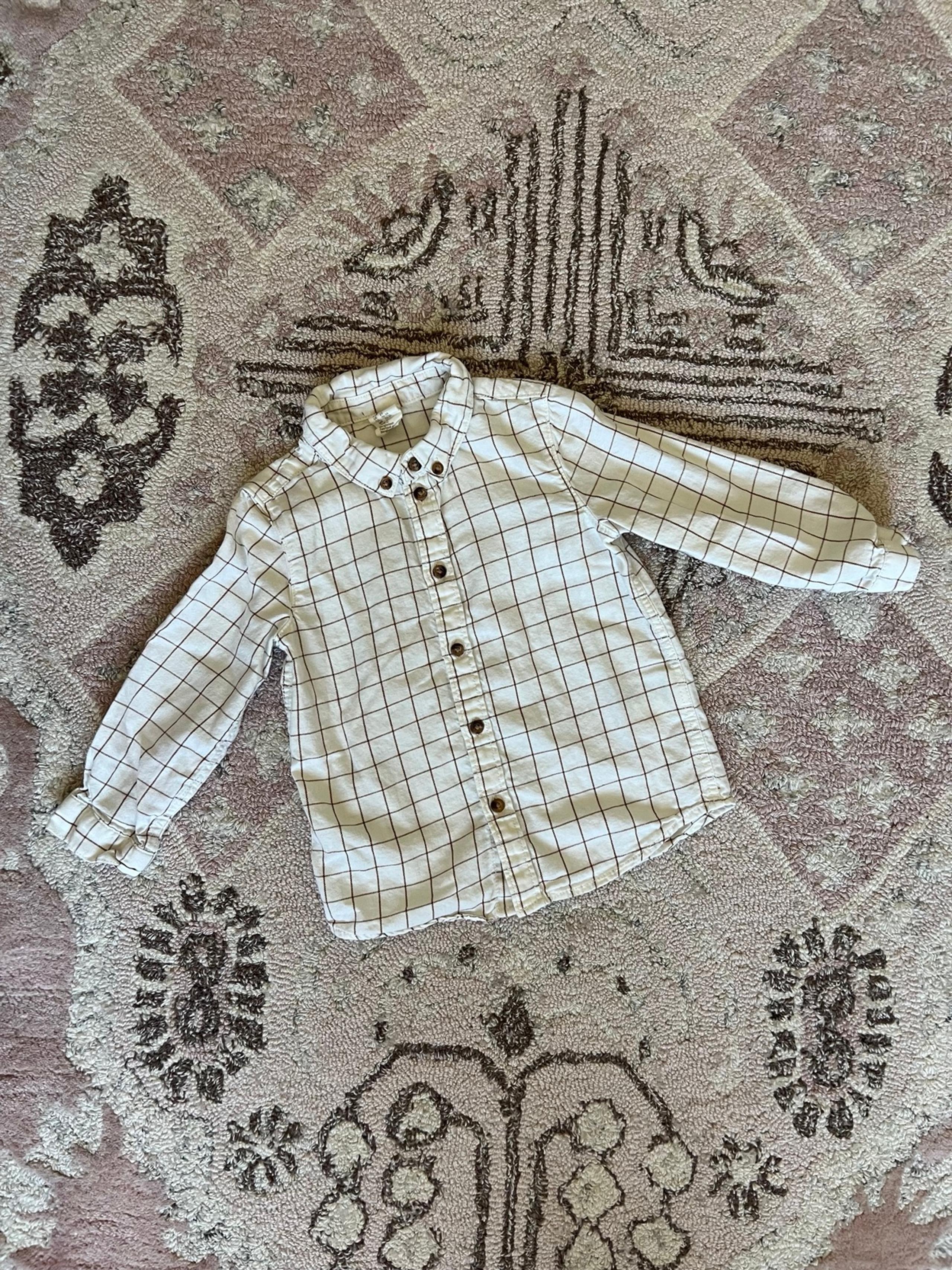 H&M long sleeved button up shirt 2T