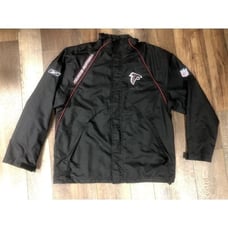 DAN REEVES AUTOGRAPH SIGNED Atlanta Falcons Reebok On Field Full Zip Jacket - L