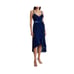 New BCBGeneration Ruffle Trim Velvet Wrap Dress
