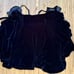 New BCBGeneration Ruffle Trim Velvet Wrap Dress