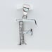 Bold & Brilliant F Letter Pendant Simulated Diamond 925 Silver US925P1181