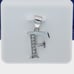 Bold & Brilliant F Letter Pendant Simulated Diamond 925 Silver US925P1181