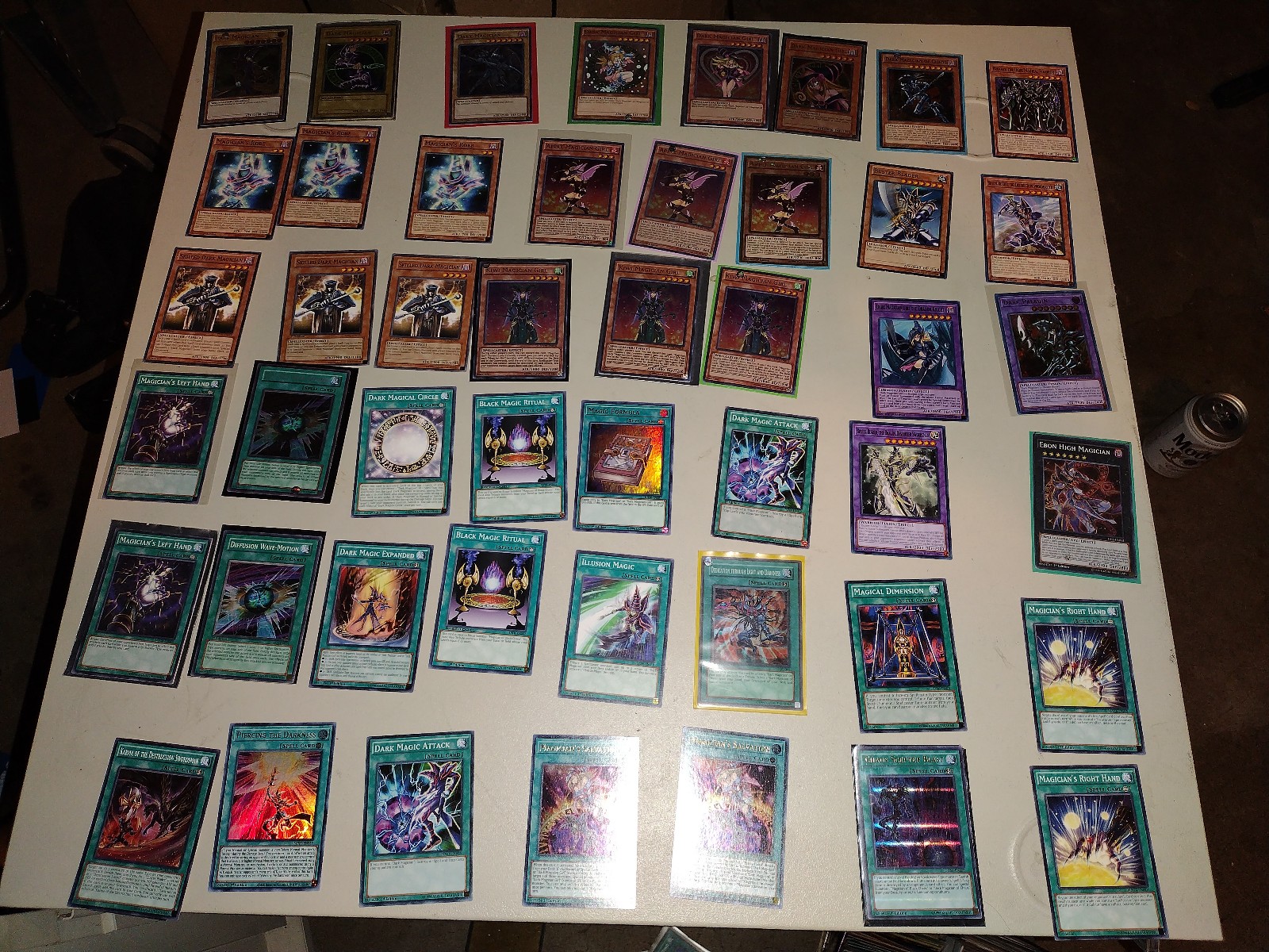 Yugioh dark magician and dark magician girl card lot
