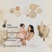 Set of 9 wall basket decor hanging boho Rattan Flat Woven Macrame Tassels