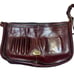Vintage Levenger Red Genuine Leather Messenger Bag