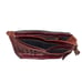 Vintage Levenger Red Genuine Leather Messenger Bag