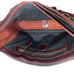 Vintage Levenger Red Genuine Leather Messenger Bag