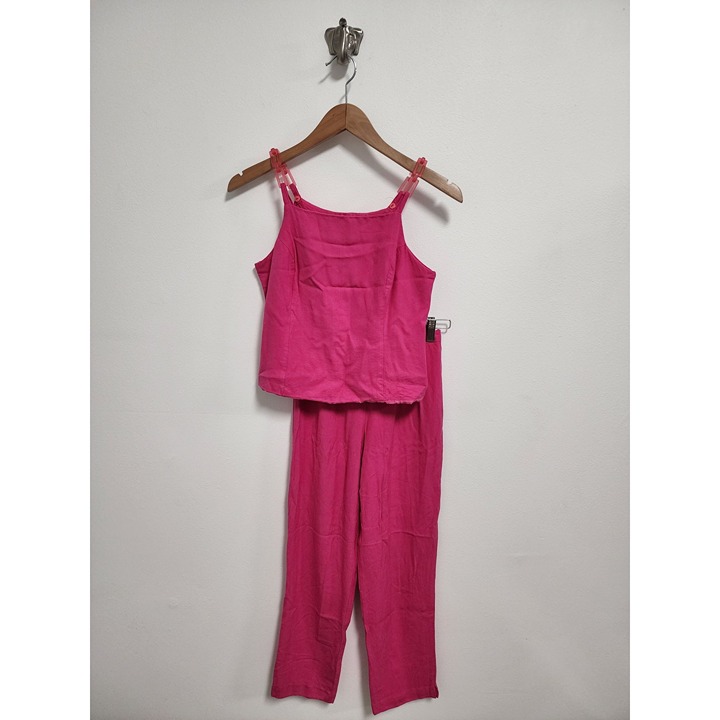 Misty Lane pink tank top & pants set 4