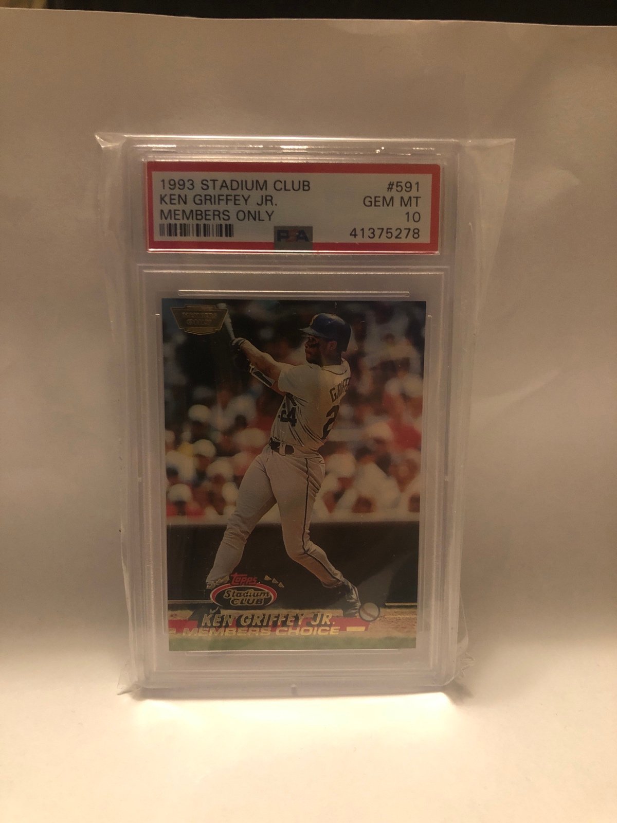 1993 Topps Stadium Club Members Only Ken Griffey Jr. PSA 10