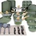 30 Piece Cookware Set Nonstick Pots and Pans Set Granite Kitchen Bakeware Set