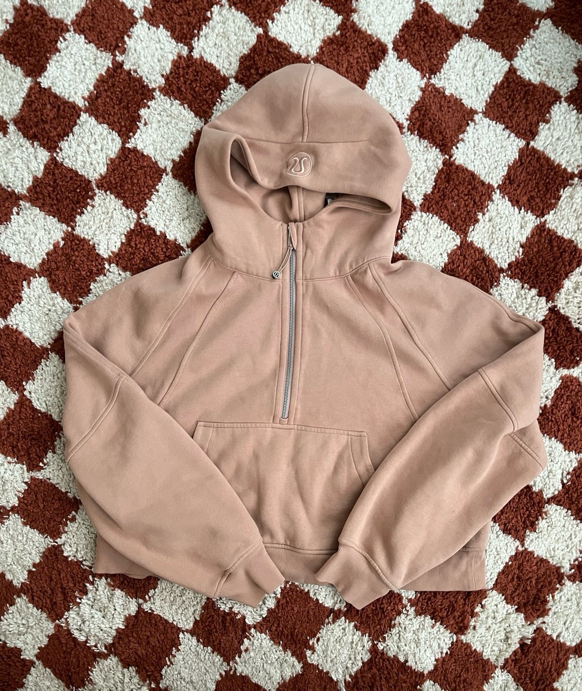 Lululemon Scuba Oversized Half Zip Pink Clay