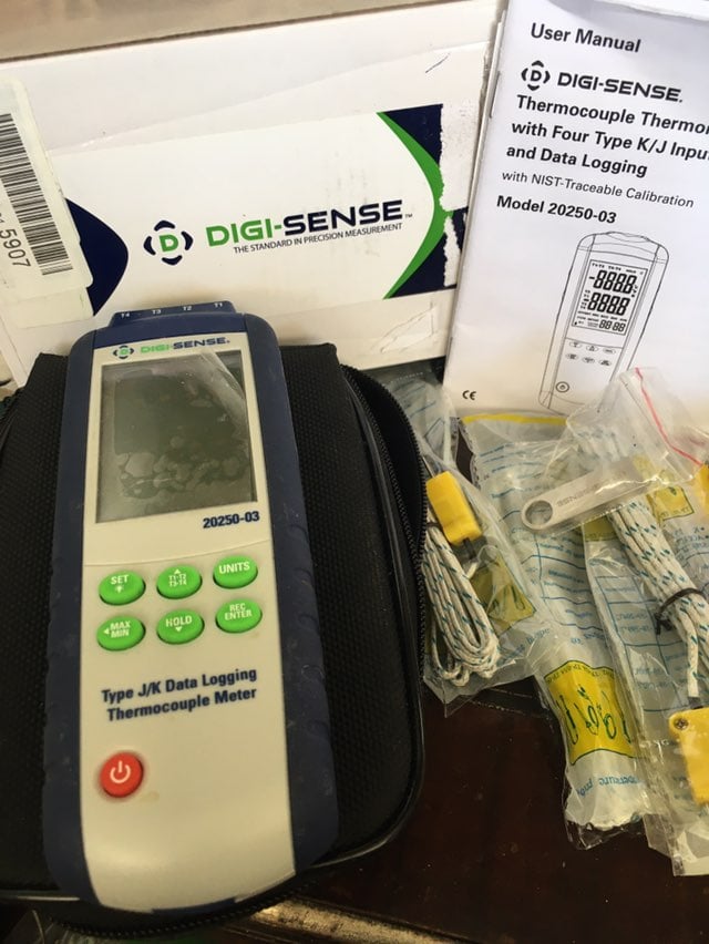 Digisense thermocouple meter, type k