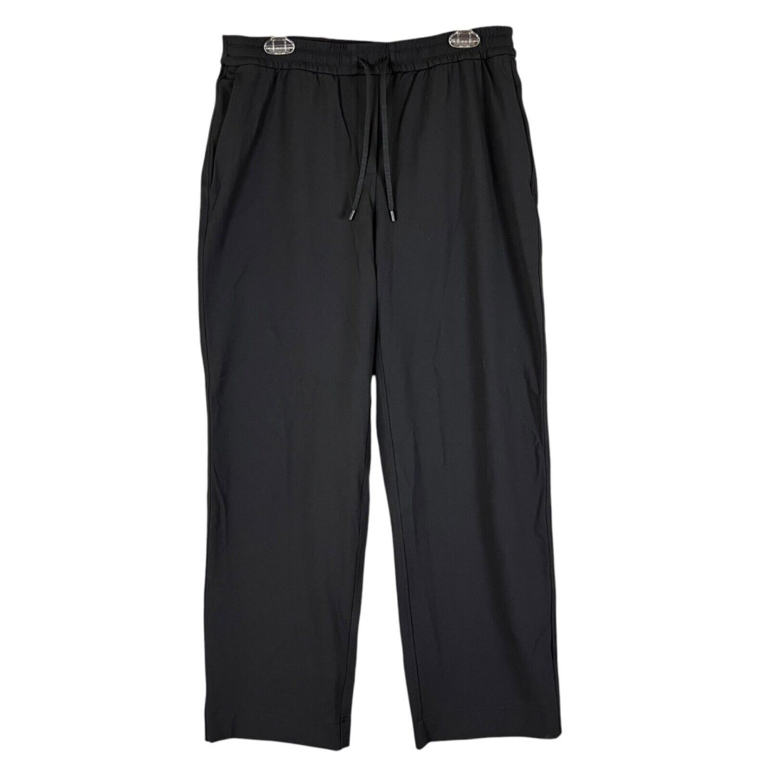 Lululemon Straight-Leg Womens Mid-Rise Pant Luxtreme Regular Black LW5FWWS Large