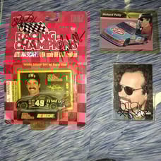 Kyle Petty autographed on #49 NWO NASCAR 1/64 scale Race Car Collectible