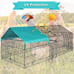 BestPet 87 x 41 Large Metal Chicken Coop Run Rabbit Enclosure Pen with Waterpro