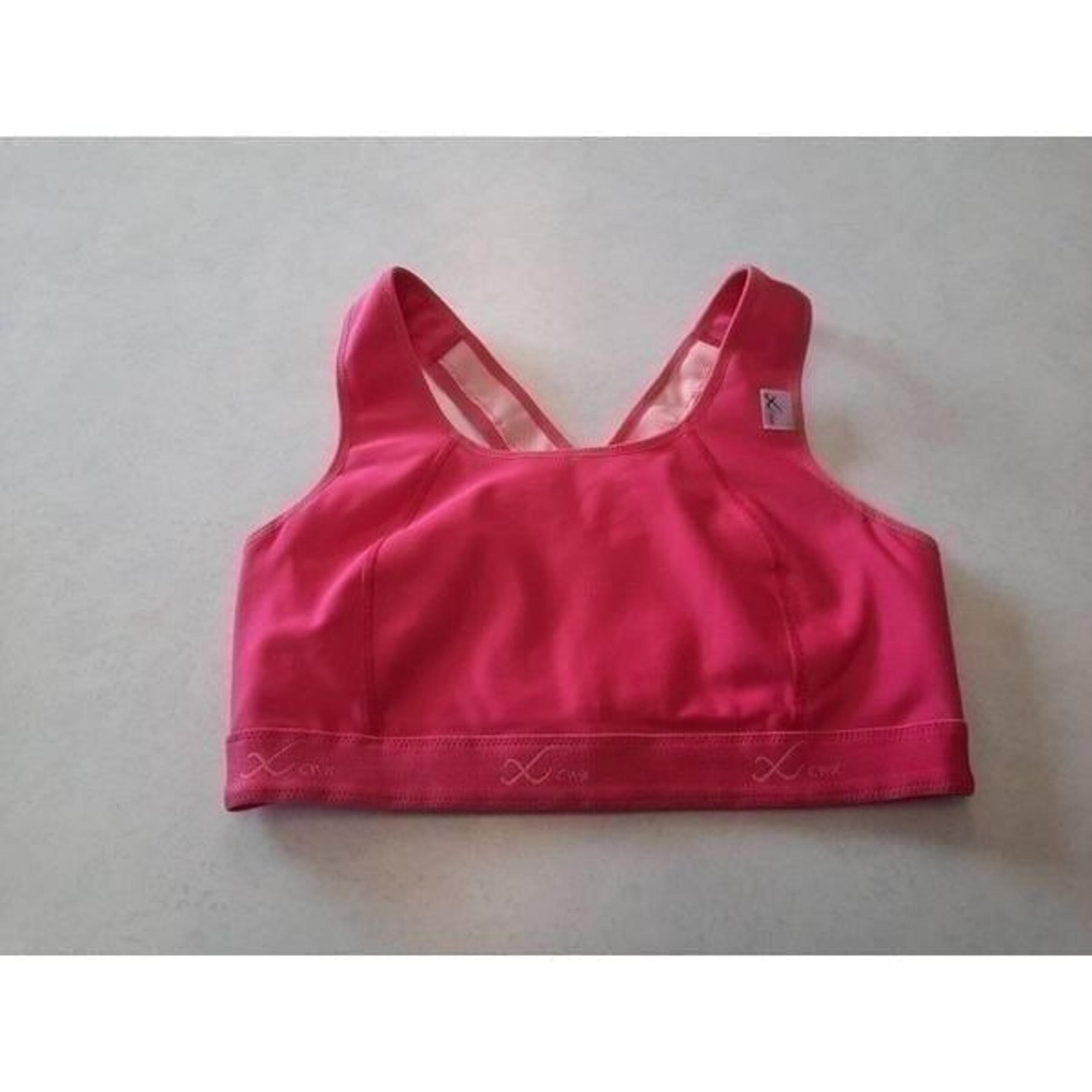CW-X 165105 Womens Pink Xtra Support High Impact Racerback Sports Bra Size 36BC