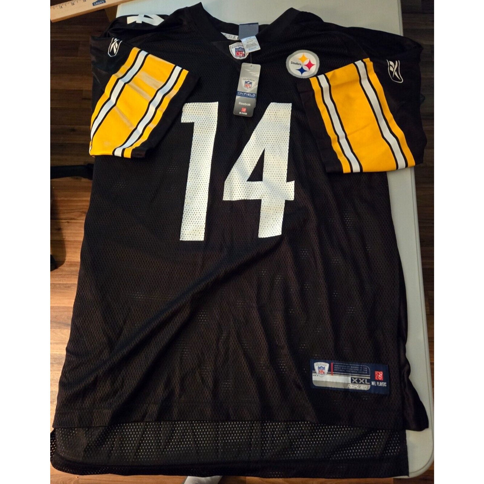 Reebok NFL Equipment Football Black Jersey #14 SWEED Size 2XL Men's