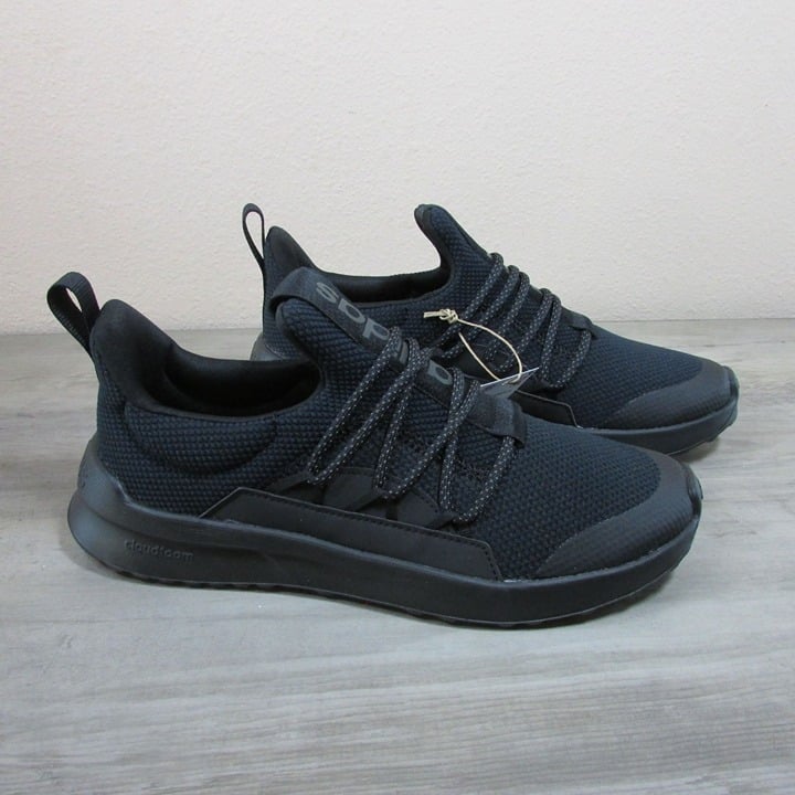 Adidas Youth 7 Kid's Lite Racer Adapt 5.0 Slip On Running Shoe Black HQ3560