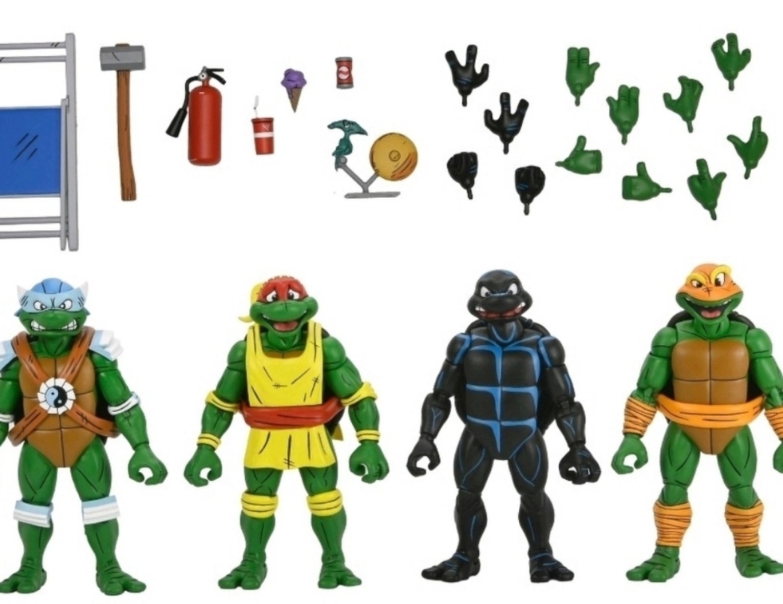 NECA Teenage Mutant Ninja Turtles Cartoon Stump Wrestling Turtles 7" Scale Actio