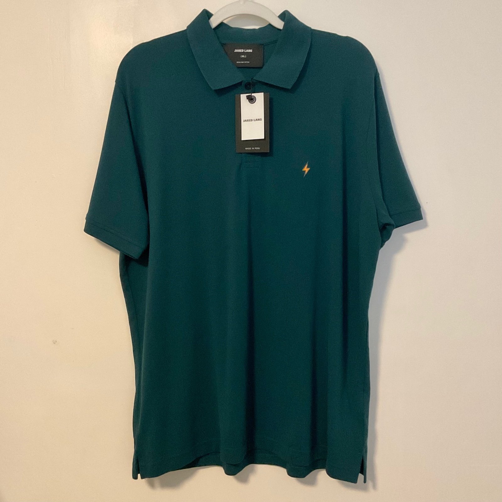 Jared Lang Polo Shirt With Lightning Bolt