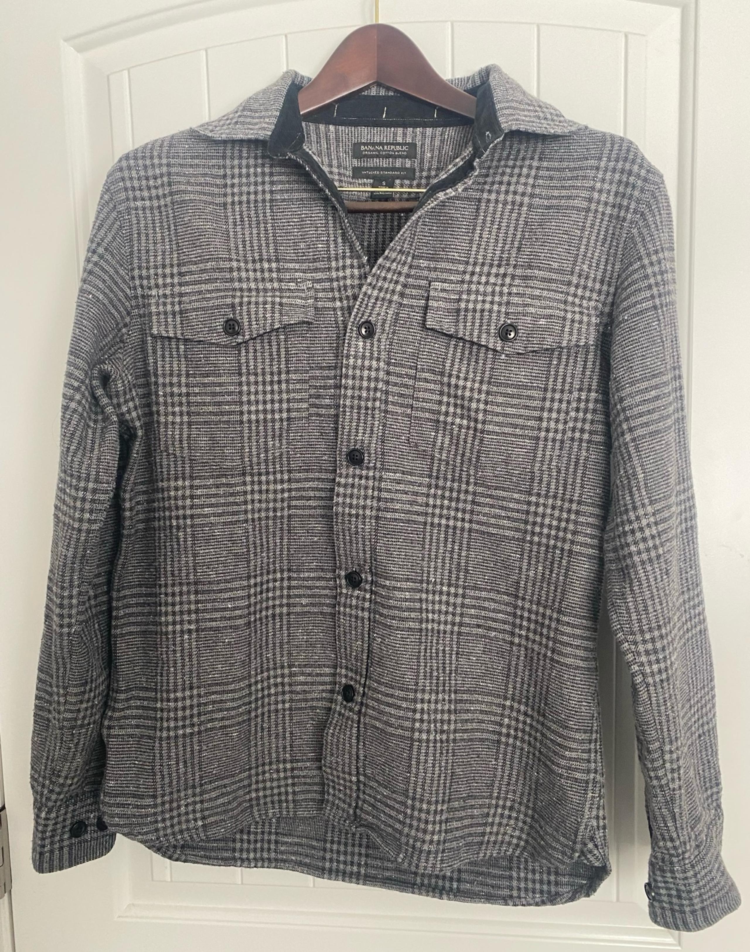 Banana Republic Donegal Plaid Mens shirt jacket Small