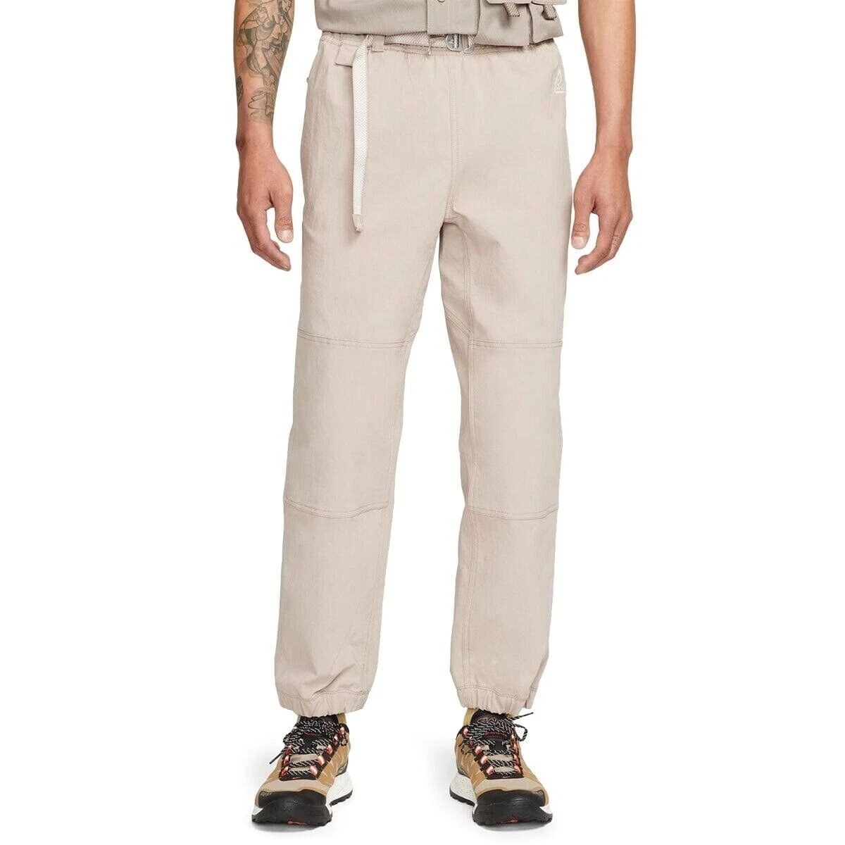 Nike ACG Trail Pants Men Large Malt Beige Belted Weather Repellent DWR NWT 115