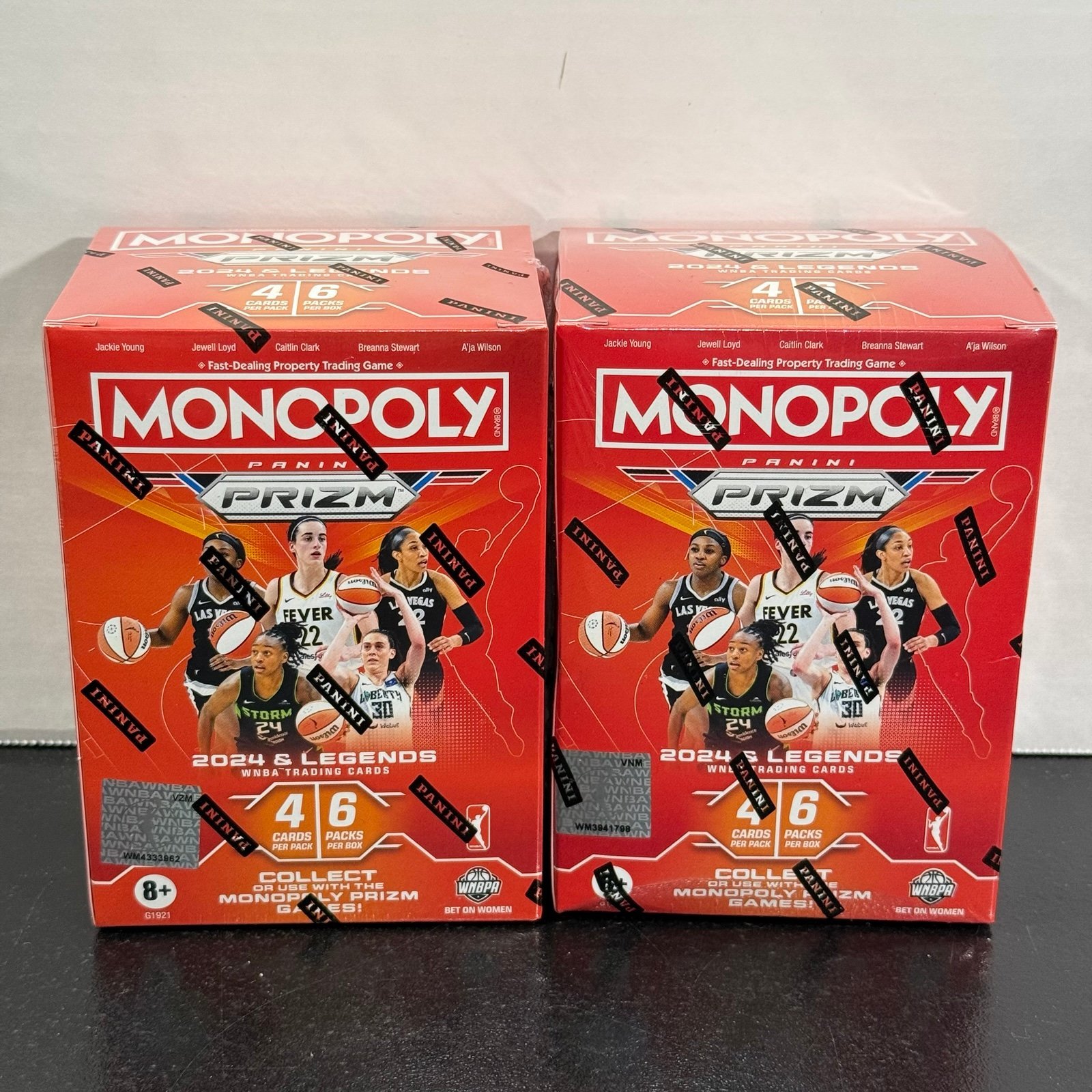 2x boxes 2024 panini WNBA monopoly Prizm blaster