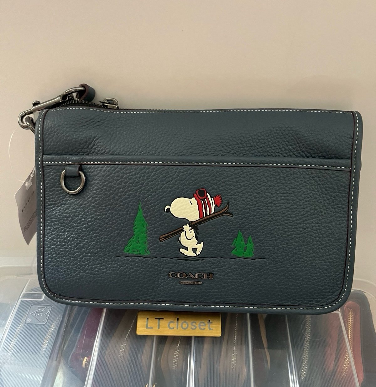 NWT Coach X Peanuts Heritage Convertible Crossbody With Snoopy Motif CE710