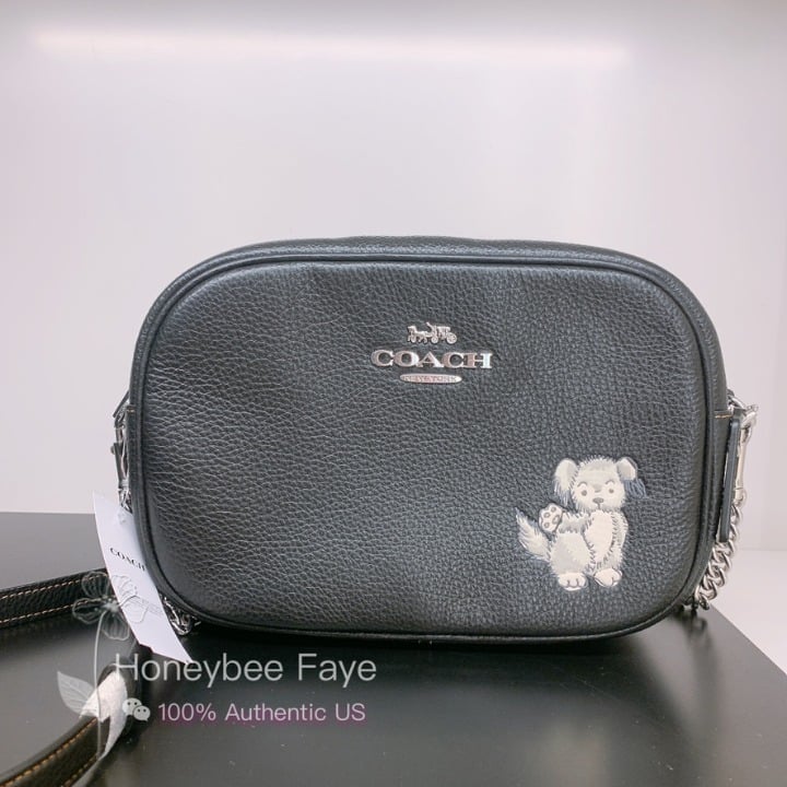 nwt Coach Jamie Camera Bag With Happy Dog 